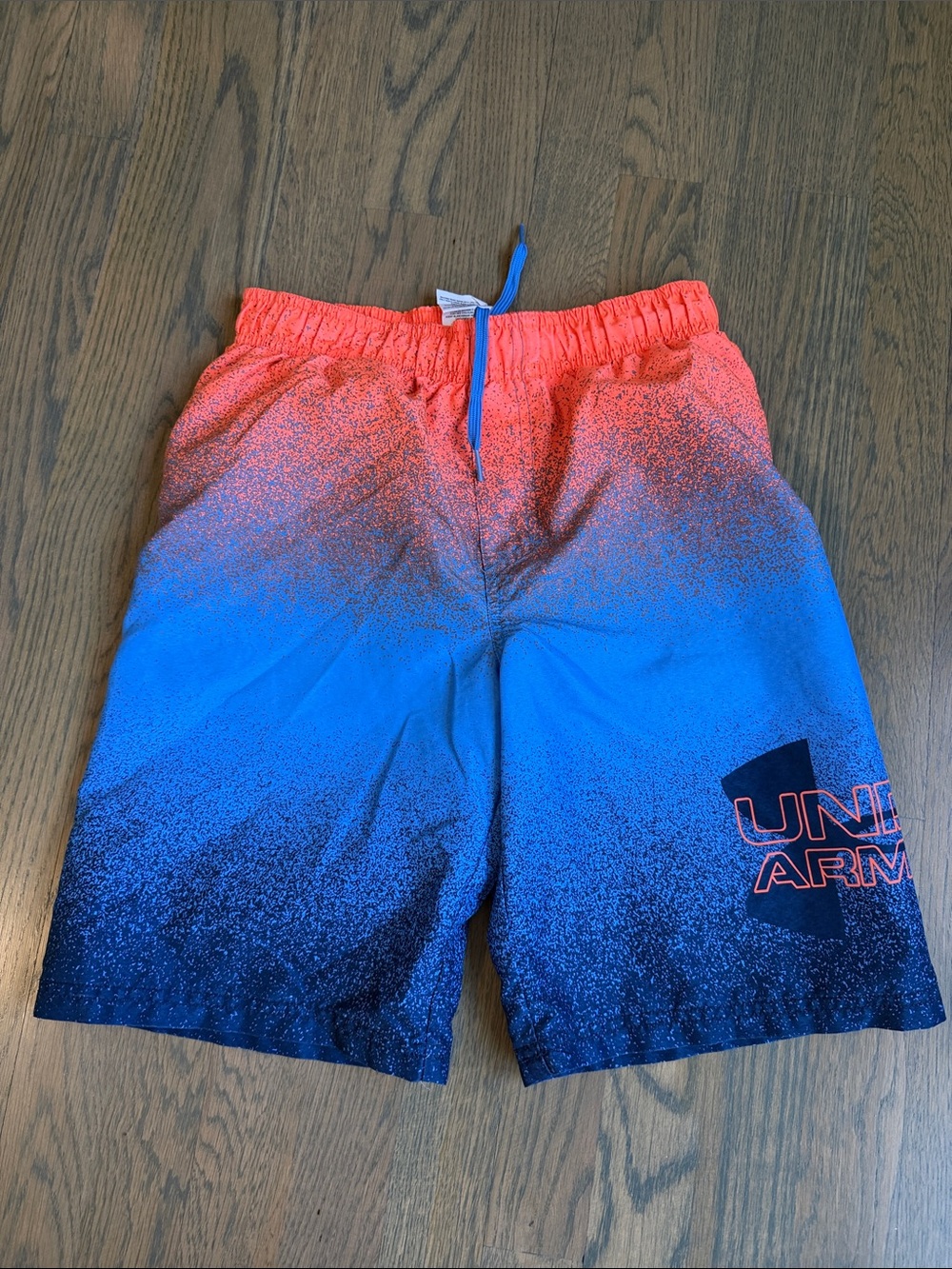 Under Armour Kids Orange to Blue Gradient Swim/ Athletic Shorts